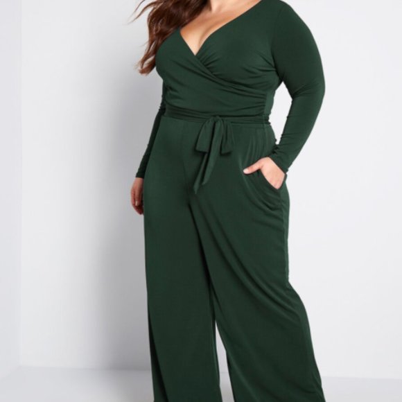 Modcloth Pants - Modcloth Elegant Everywhere Long Sleeve Jumpsuit